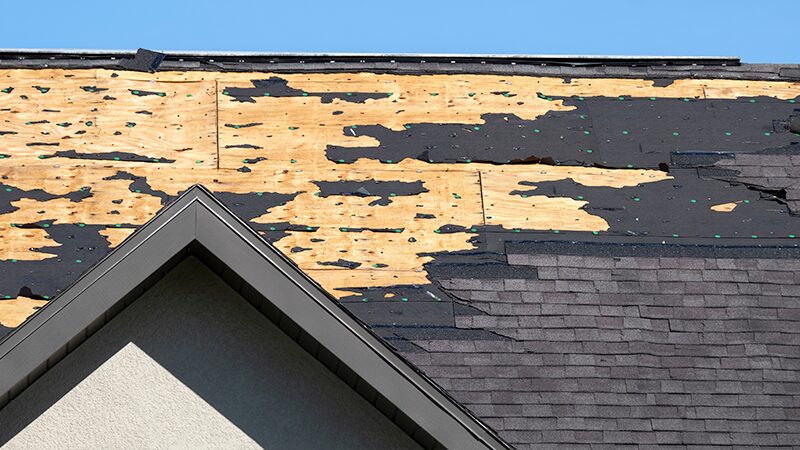 hail damaged roof